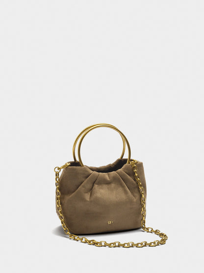 Party Bag With Leather Effect