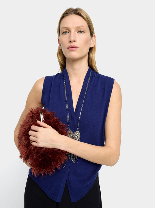 Knit Vest With Wool Blend