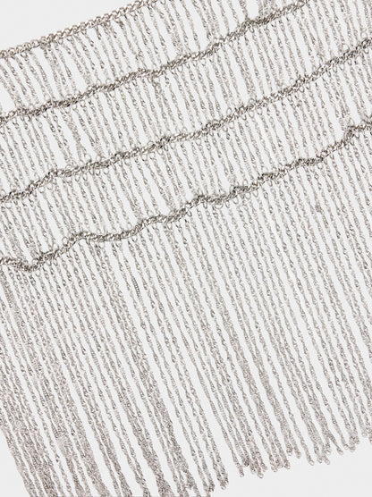 Long Necklace With Chain Bib