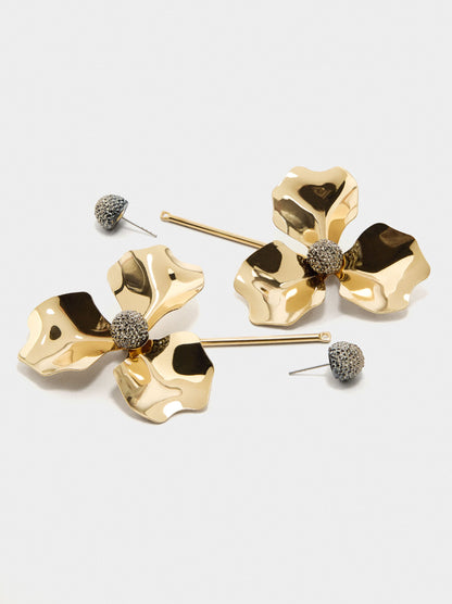 Long Earrings With Flower