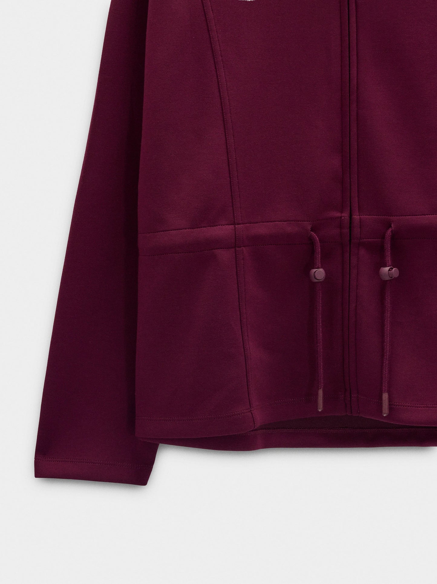 Sweatshirt With Zipper Closure And High Collar