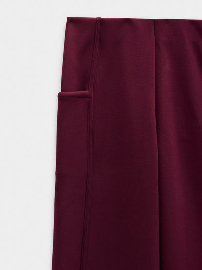 Straight Pants With Elastic Waist