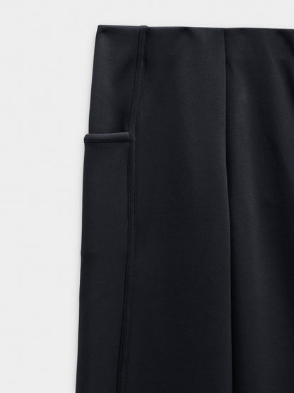 Straight Pants With Elastic Waist