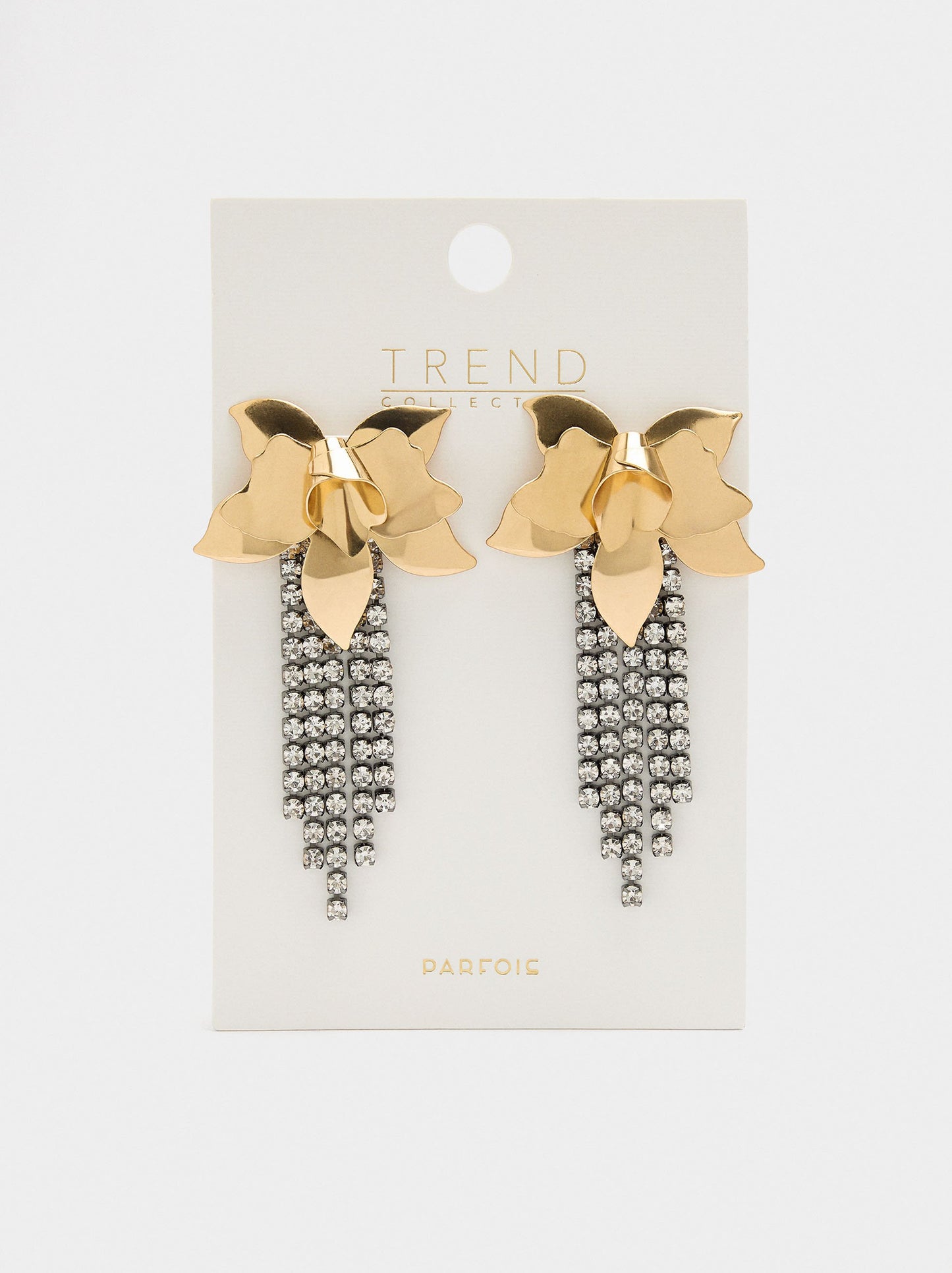 Maxi Flower Earrings With Crystals
