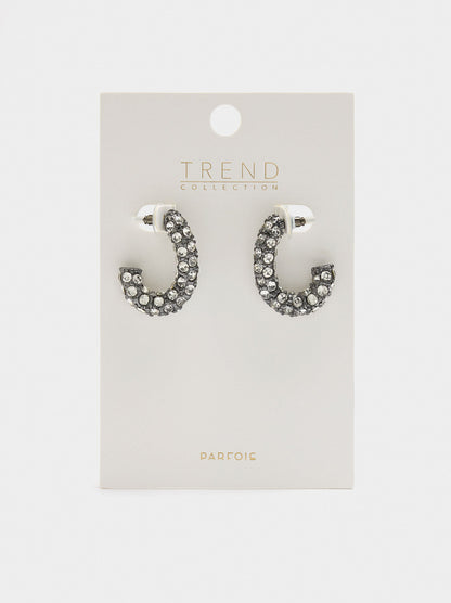 Maxi Earrings With Crystals