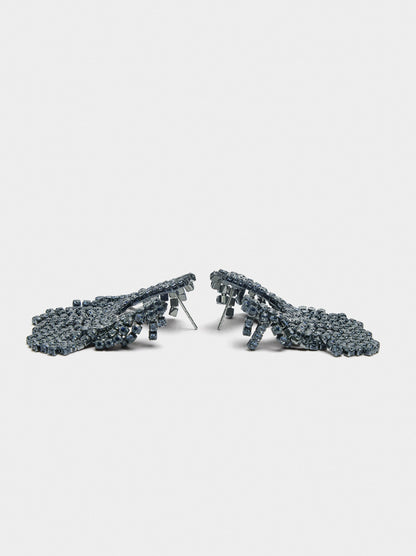 Maxi Rounded Earrings With Crystals