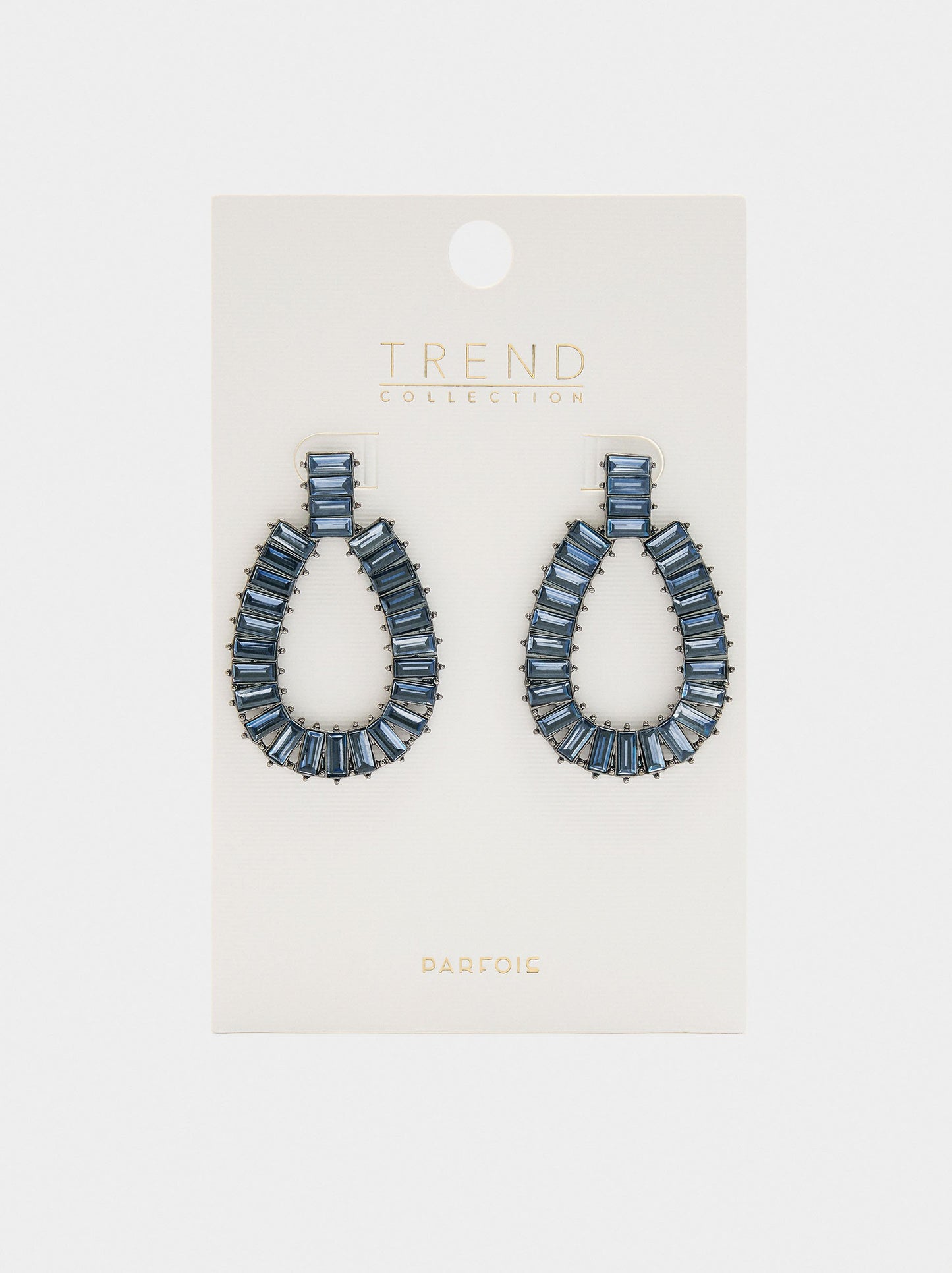 Maxi Oval Earrings With Crystals