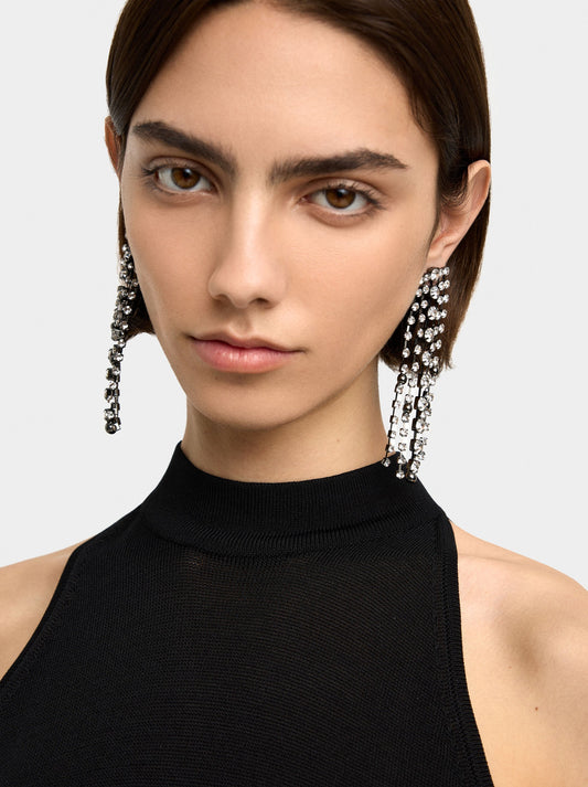 Long Earrings With Crystals