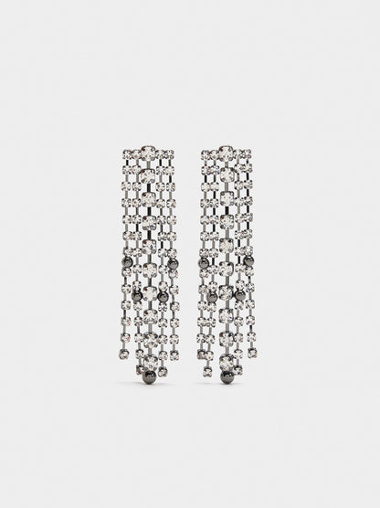Long Earrings With Crystals