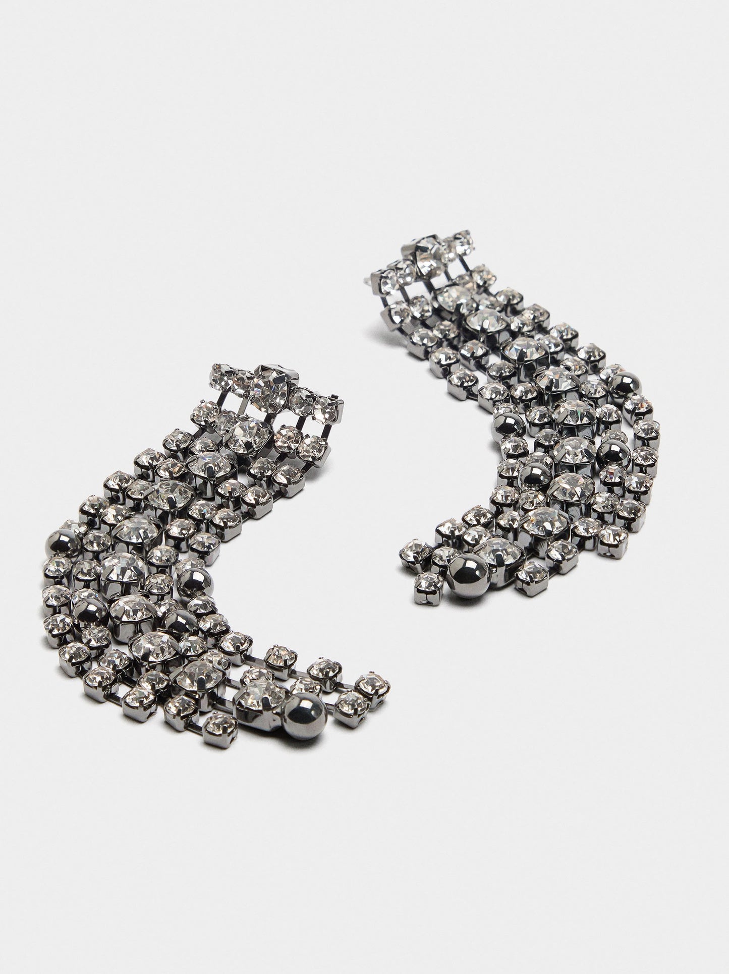 Long Earrings With Crystals