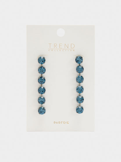 Long Earrings With Crystals