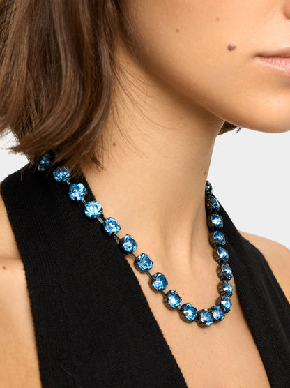 Short Necklace With Crystals