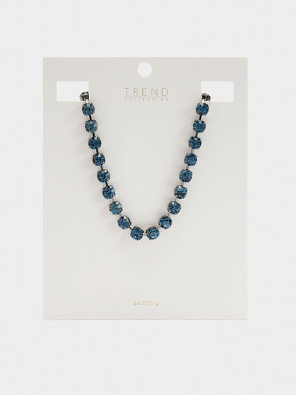 Short Necklace With Crystals