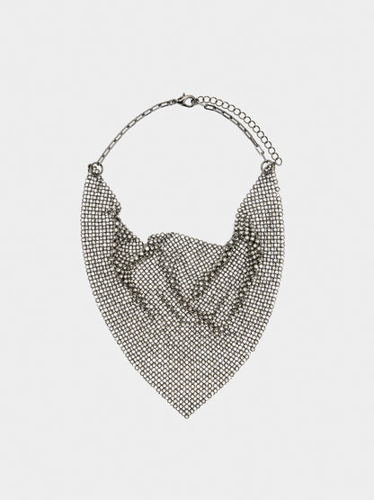 Bib Necklace With Crystals