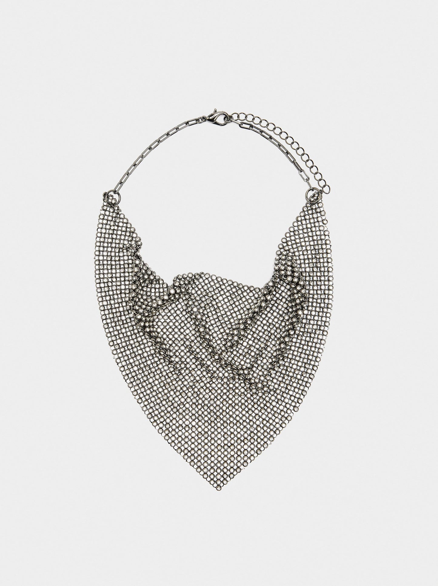 Bib Necklace With Crystals