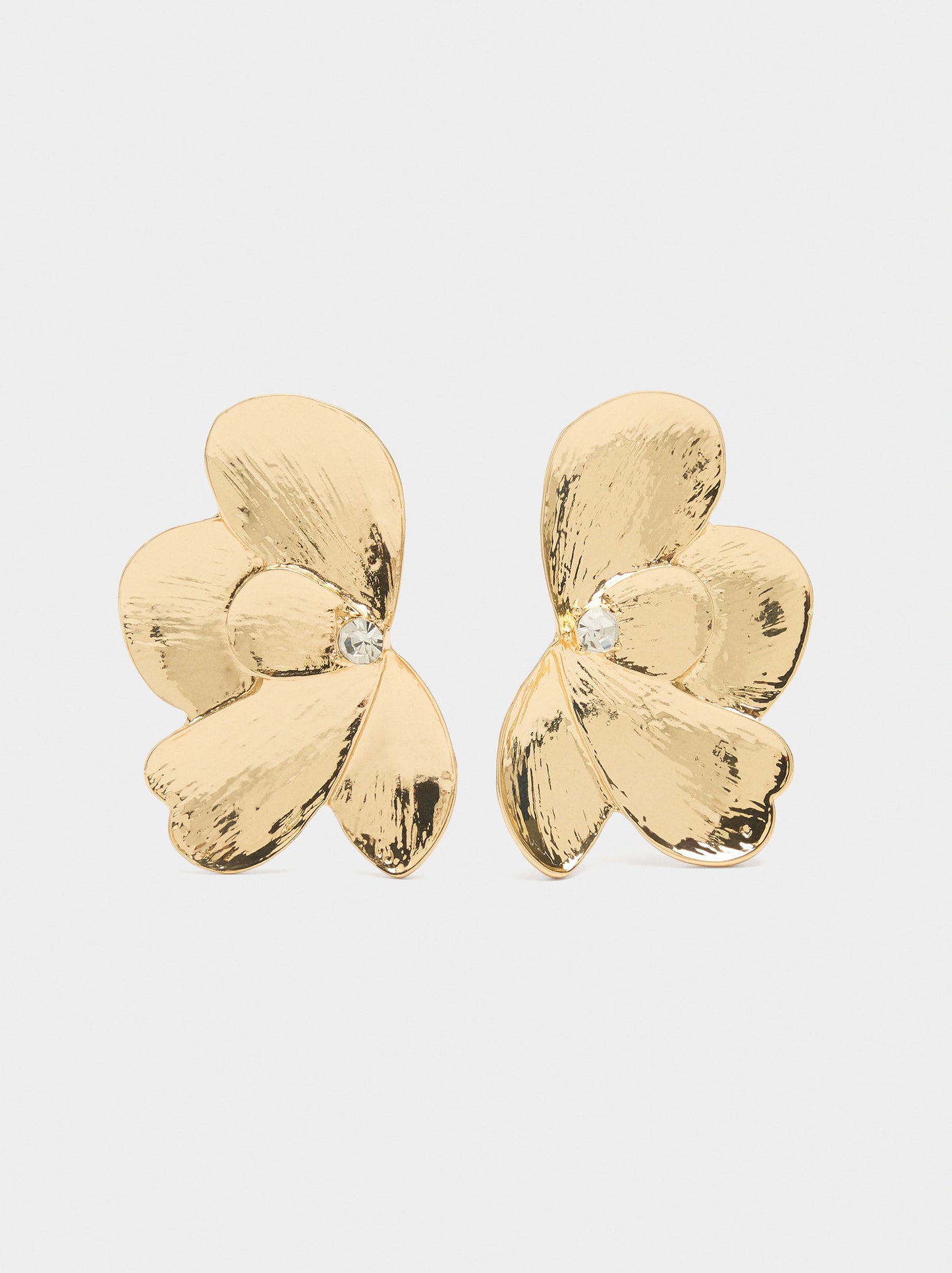 Maxi Earrings With Striped Flower