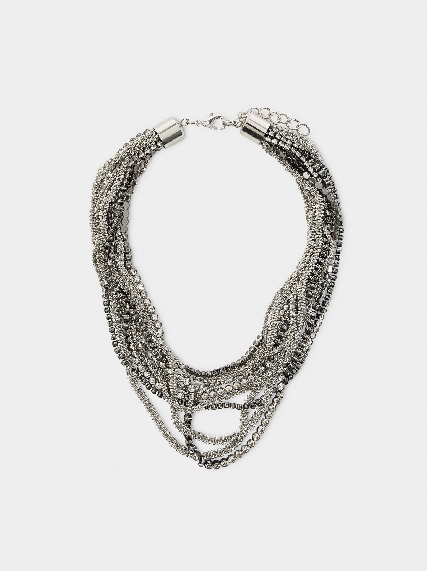 Maxi Multiple Necklace With Crystals