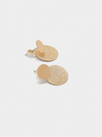 Matte Round Earrings
