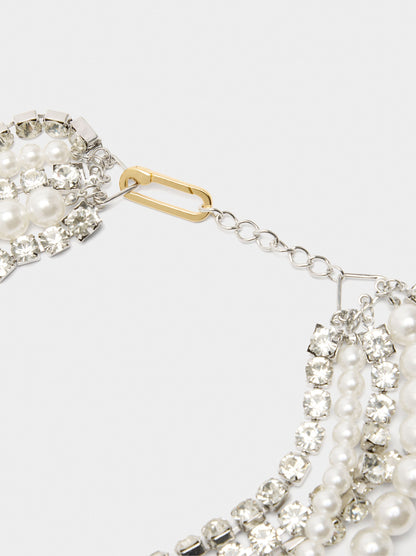 Multicolour With Pearls And Crystals