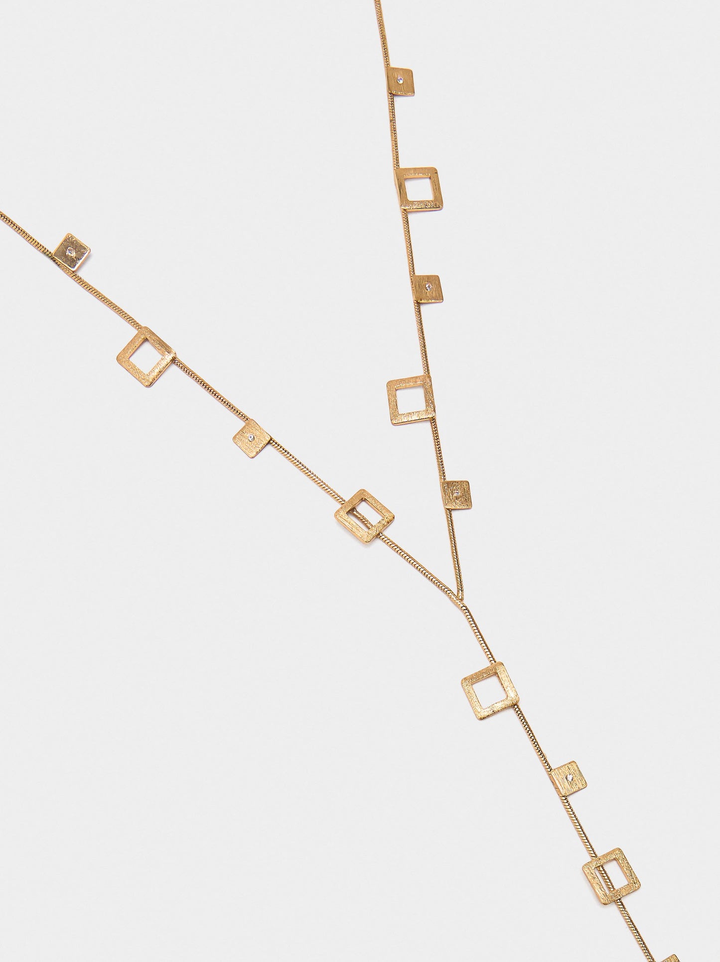 Long Necklace Squares With Zirconias