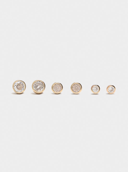 Set Of Earrings With Zirconia