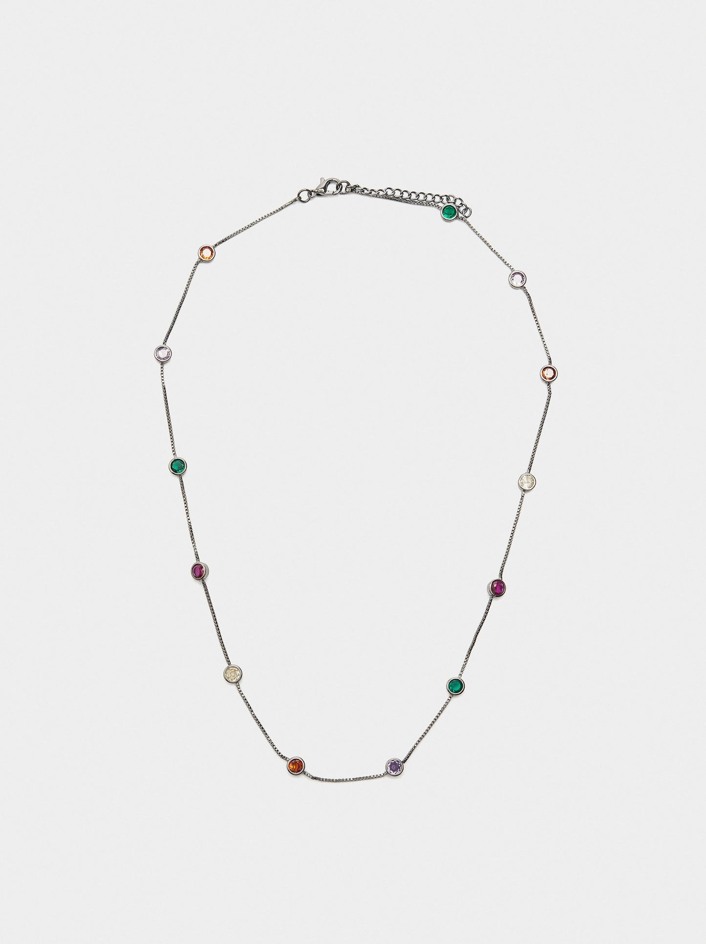 Necklace With Multicolour Zirconia