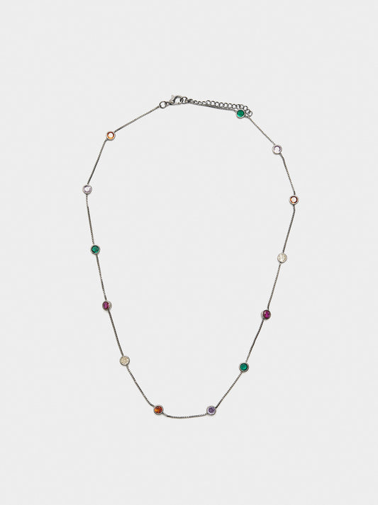 Necklace With Multicolour Zirconia