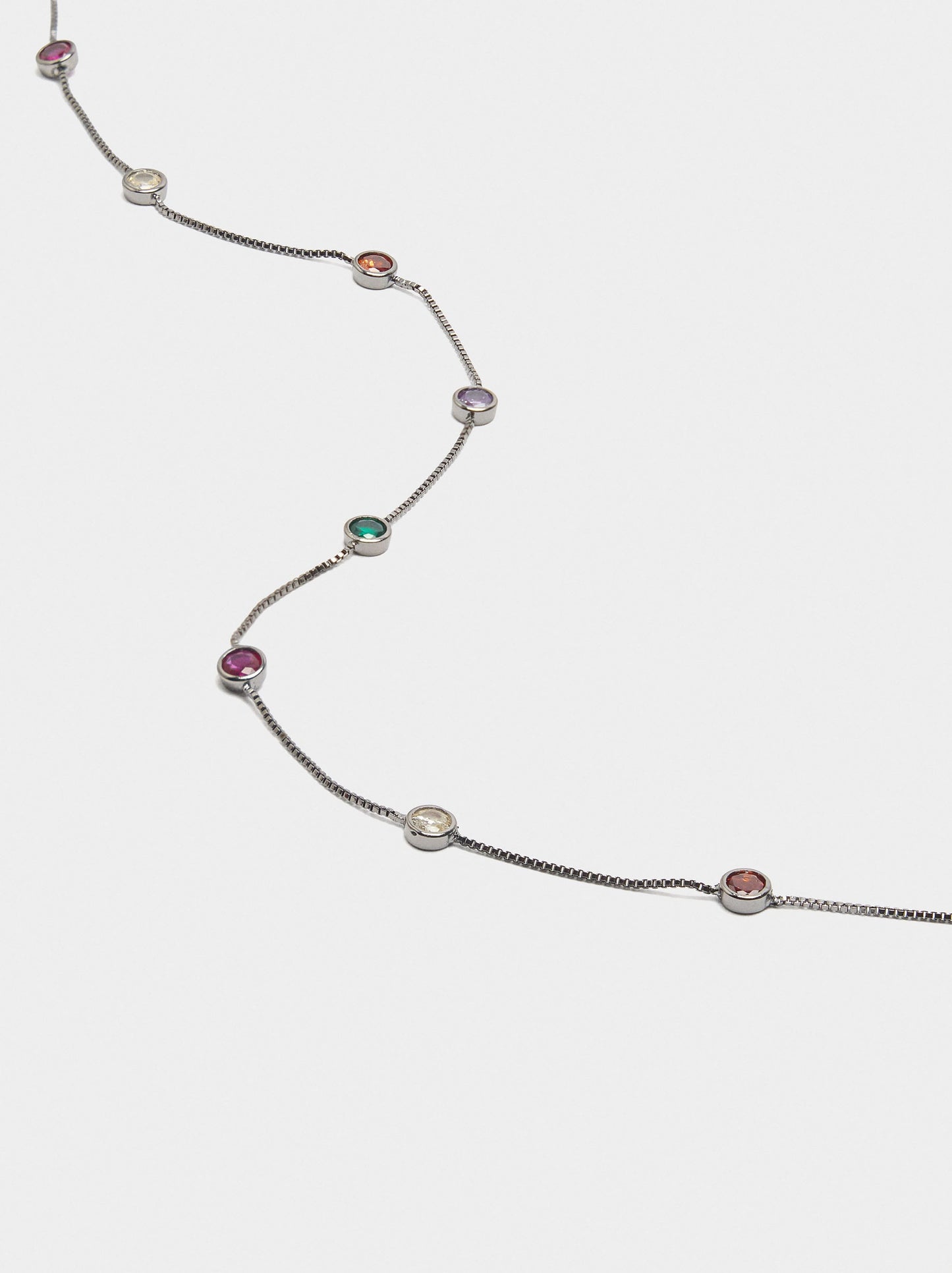 Necklace With Multicolour Zirconia