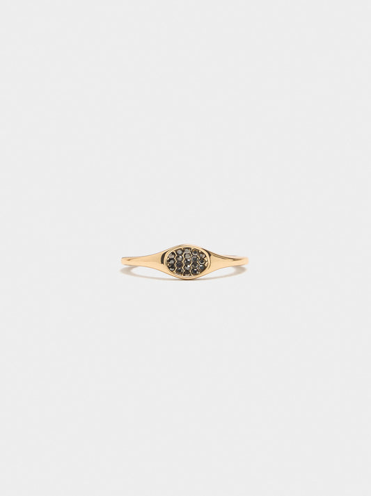 Ring With Oval Detail With Zirconia