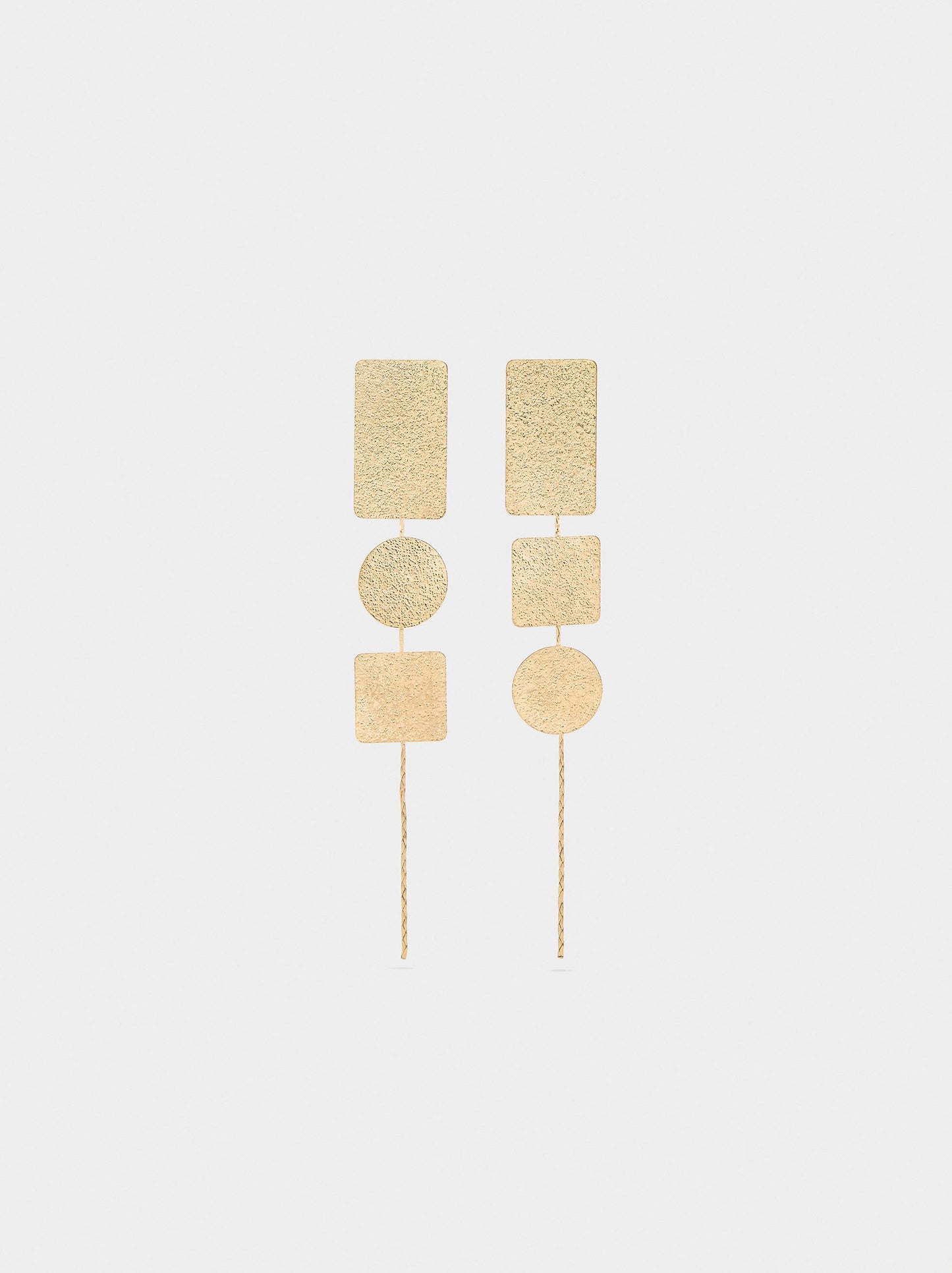 Asymmetric Geometric Earrings