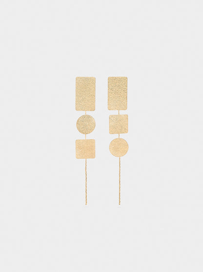 Asymmetric Geometric Earrings