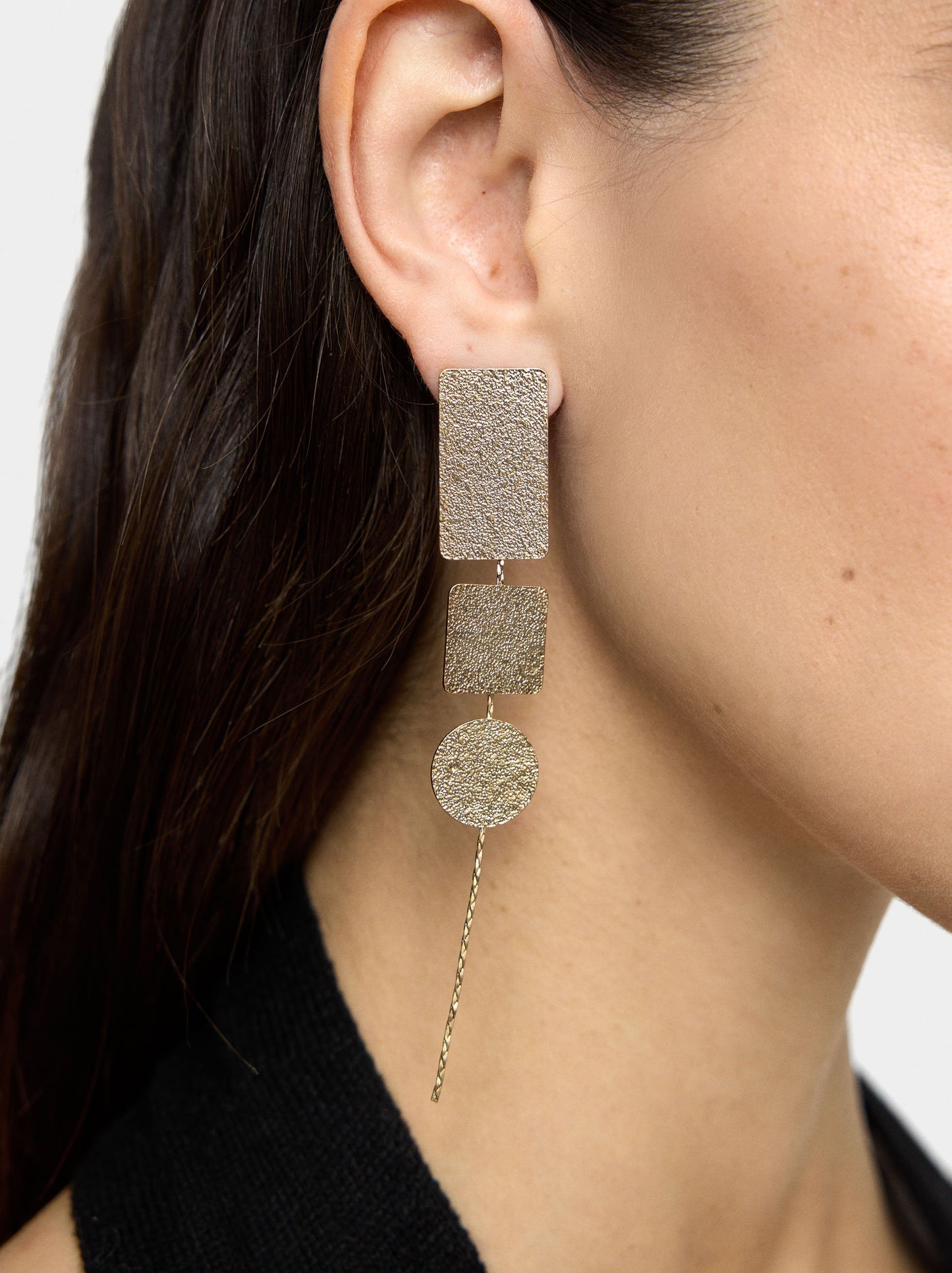 Asymmetric Geometric Earrings