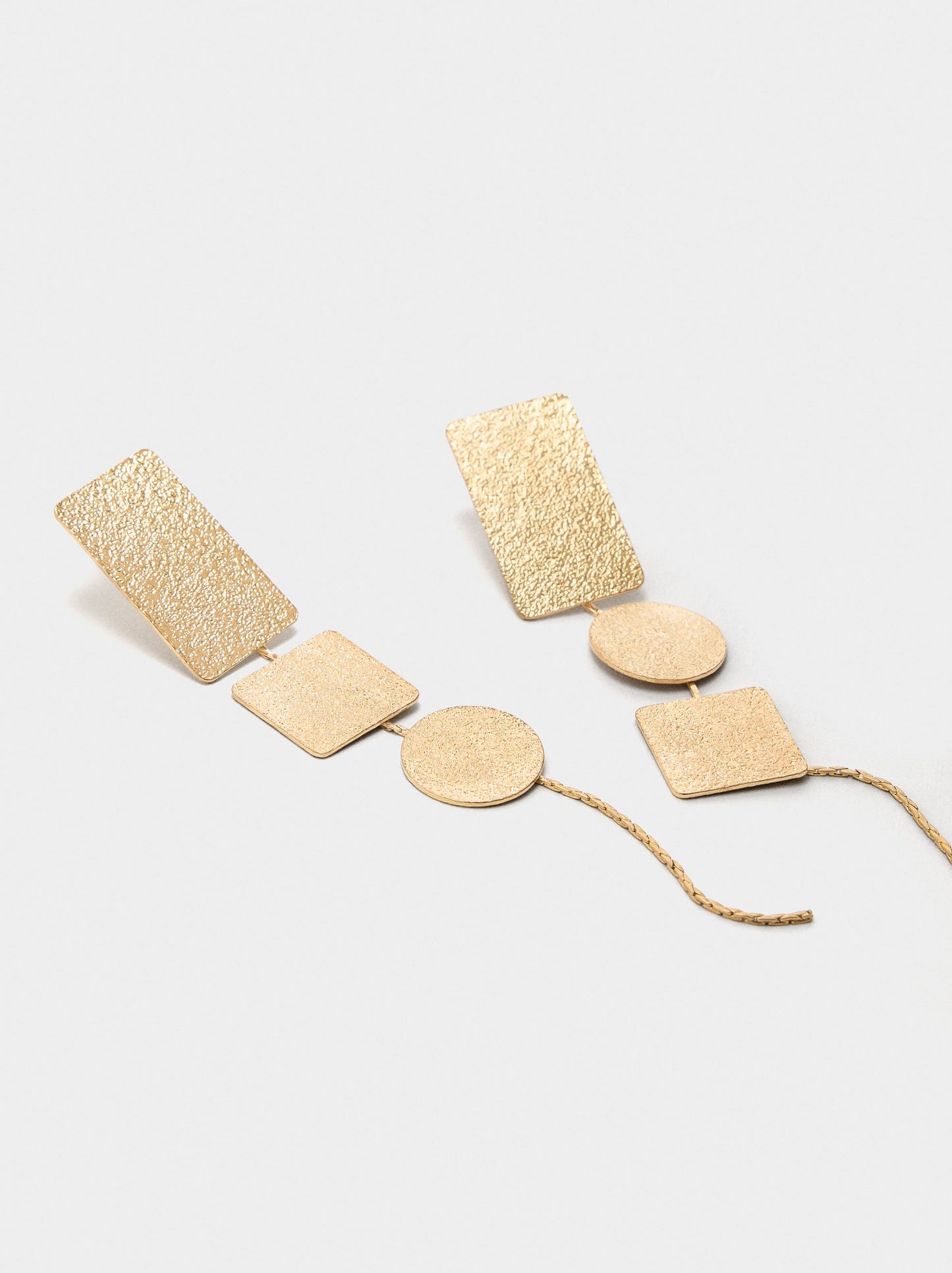 Asymmetric Geometric Earrings