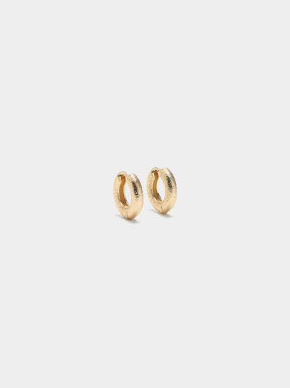 Hoop Earrings With Texture