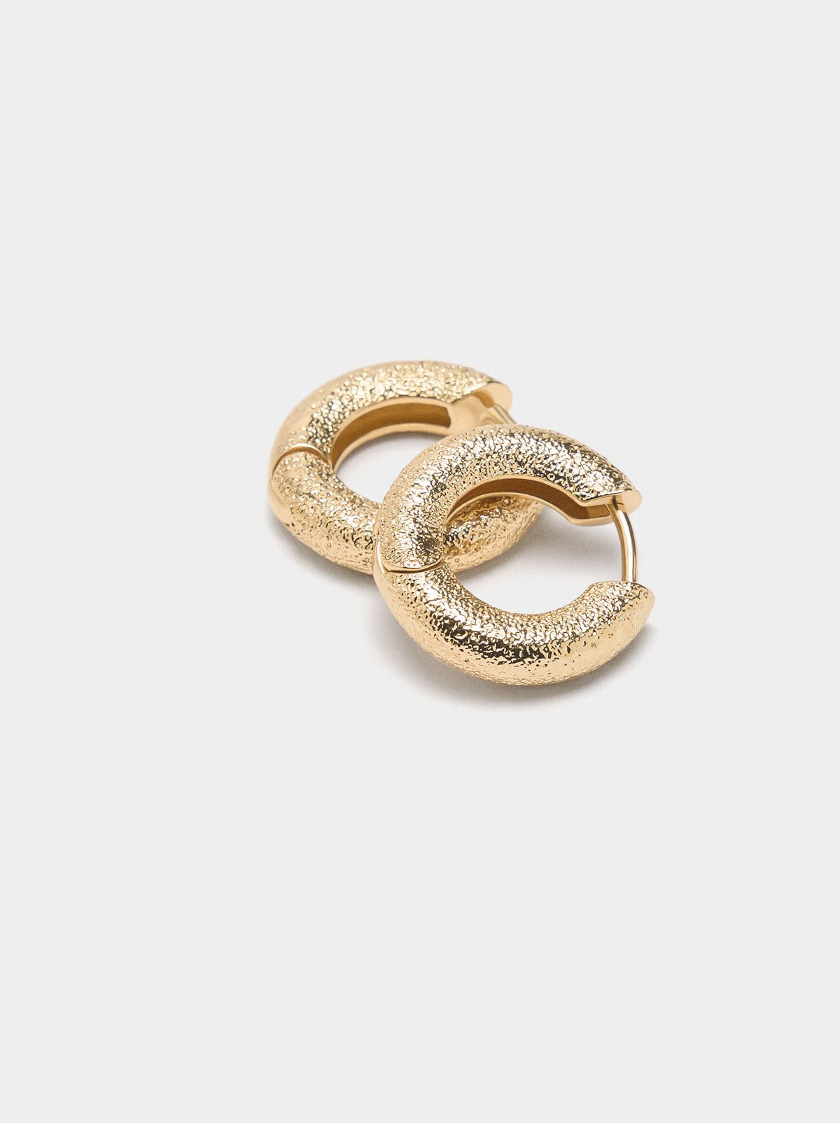 Hoop Earrings With Texture