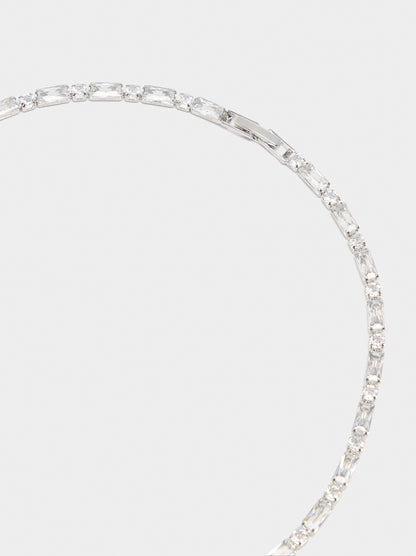 Necklace And Bracelet Set With Zirconia