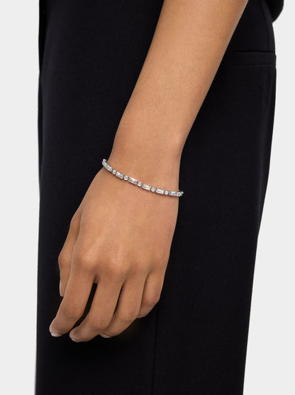 Necklace And Bracelet Set With Zirconia