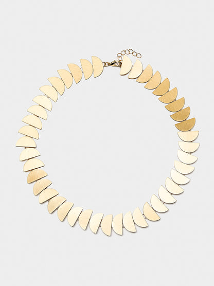 Short Necklace With Semi-Circles