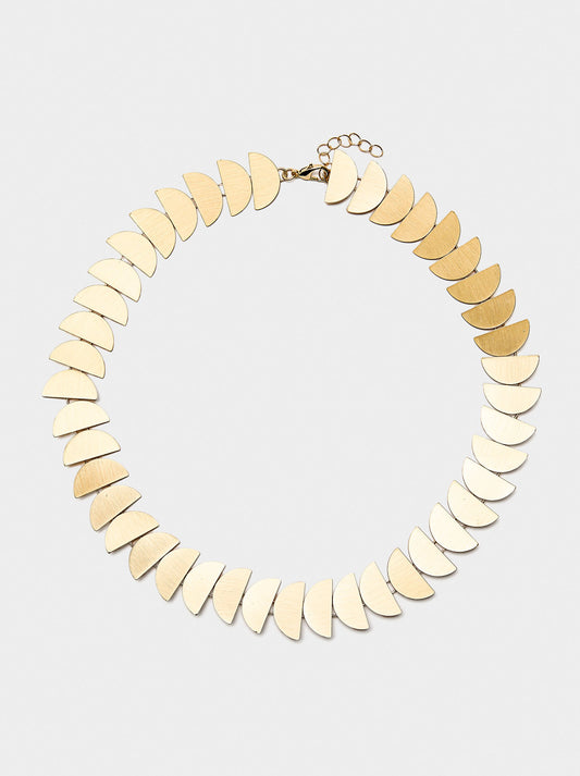 Short Necklace With Semi-Circles