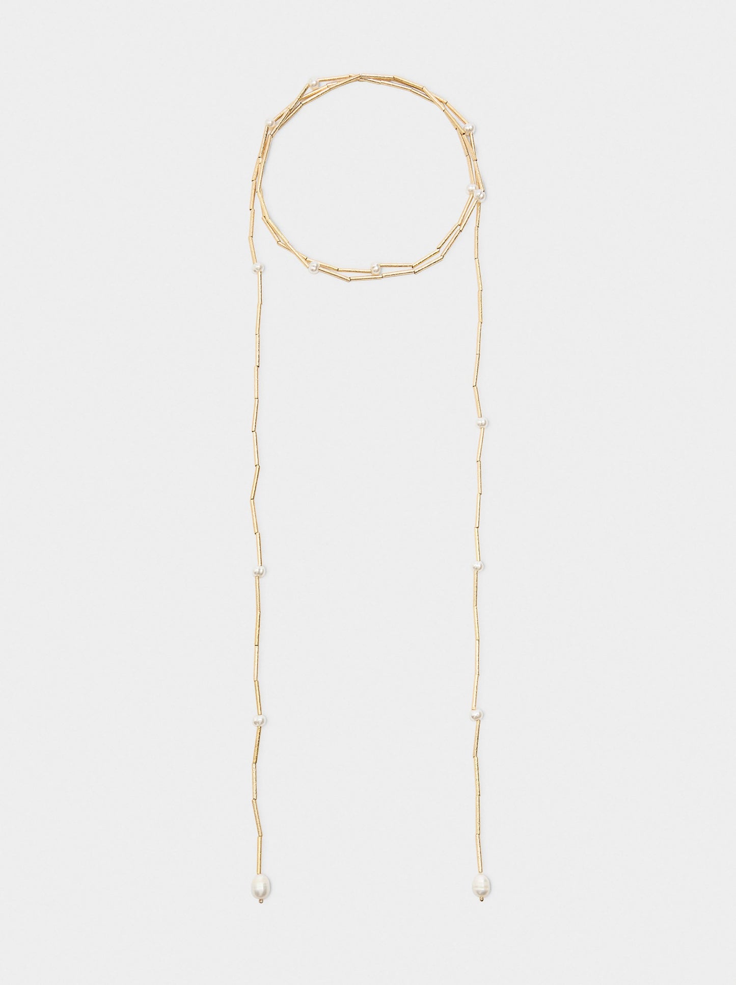 Long Necklace With Freshwater Pearls