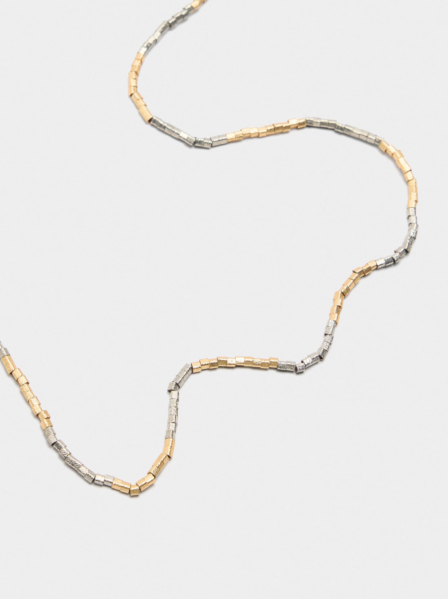 Bicolor Necklace With Two Turns