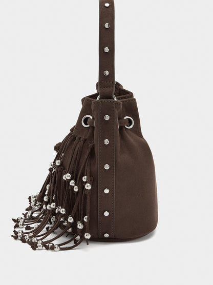 Party Bag With Fringes And Beads