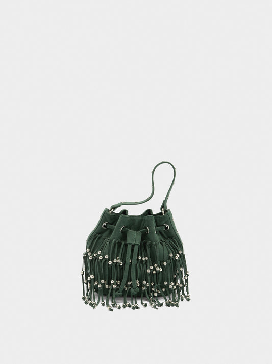 Party Bag With Fringes And Beads