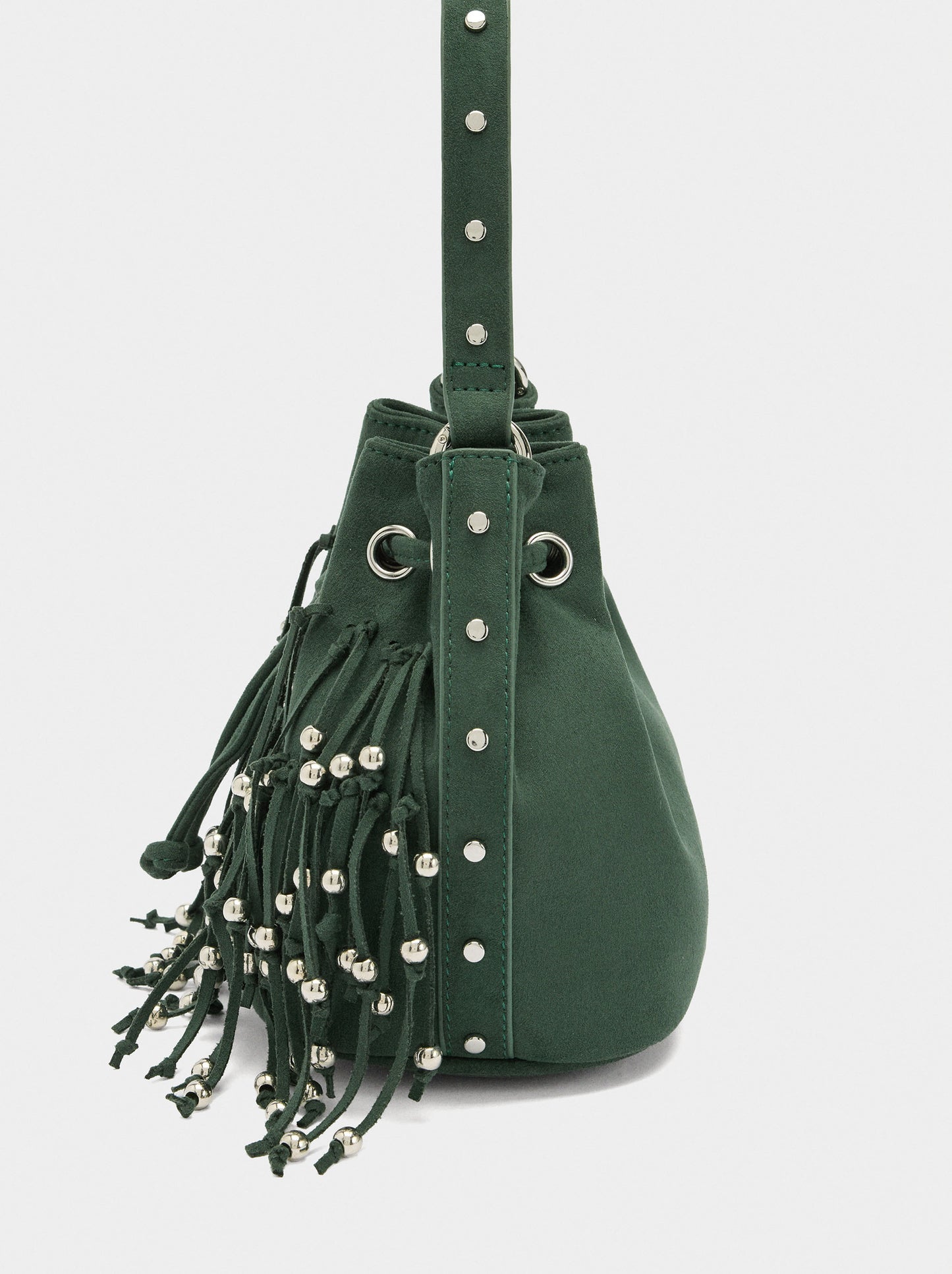 Party Bag With Fringes And Beads