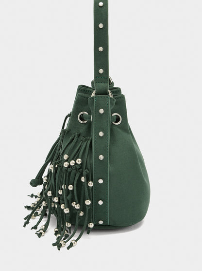 Party Bag With Fringes And Beads