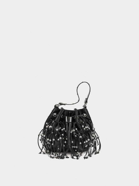 Party Bag With Fringes And Beads