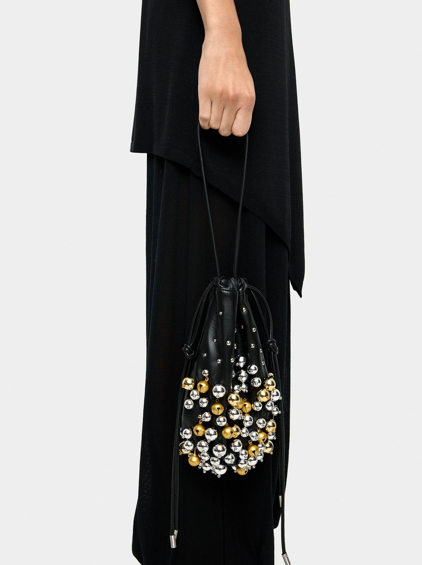 Party Bag Leather-Effect With Spheres