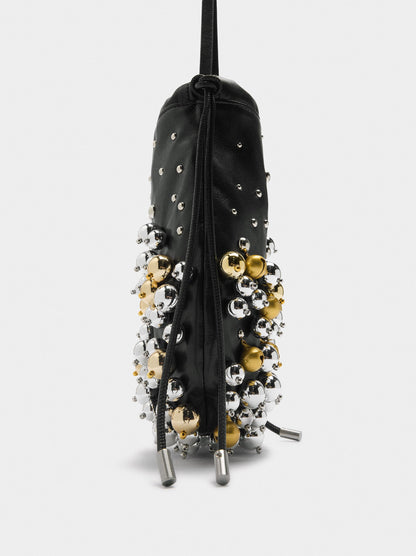 Party Bag Leather-Effect With Spheres