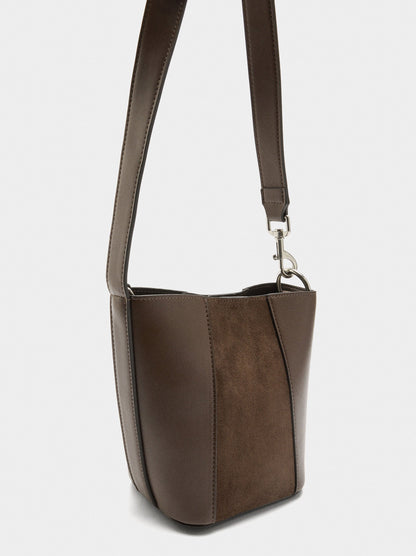 Bucket Bag Contrast Of Textures