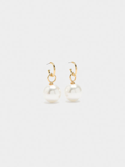 Hoop Earrings With Pearls